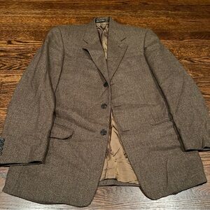 Pal Zileri Wool Cashmere Blend Sport Twead Coat Size 50 (40 US)